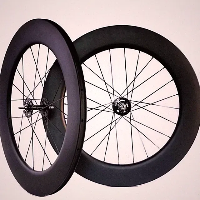 Carbon Track Bike Wheels 700C 88mm Depth 25mm Width Fixed Gear Bicycle Wheelset
