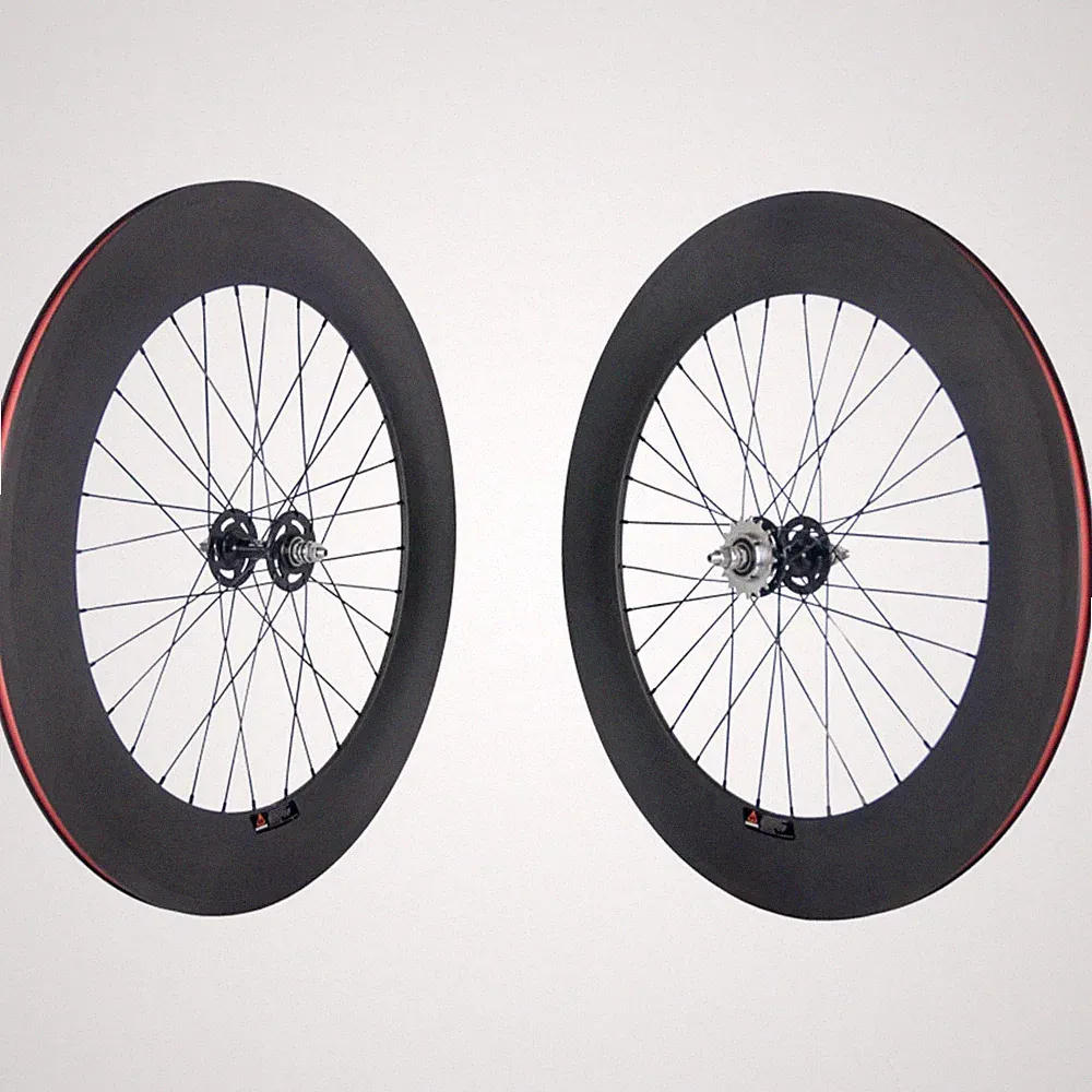 Clincher Fixed Gear Bike Wheels Have Braking Surface 700C Track Bike Wheelset