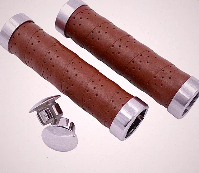 Ergonomic Design Leather Handlebar Grip for Bicycle/Fixed Gear/Mountain/Folding