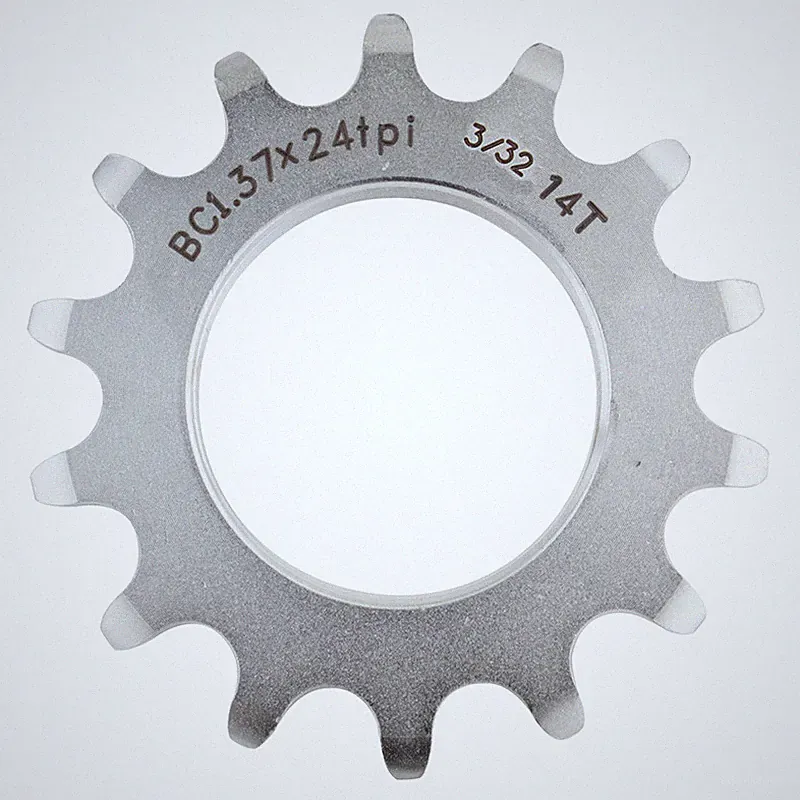 Origin8 Bicycle Track Cog 14T x 3/32 Fixed Gear Silver CNC Chromoly Urban Bike